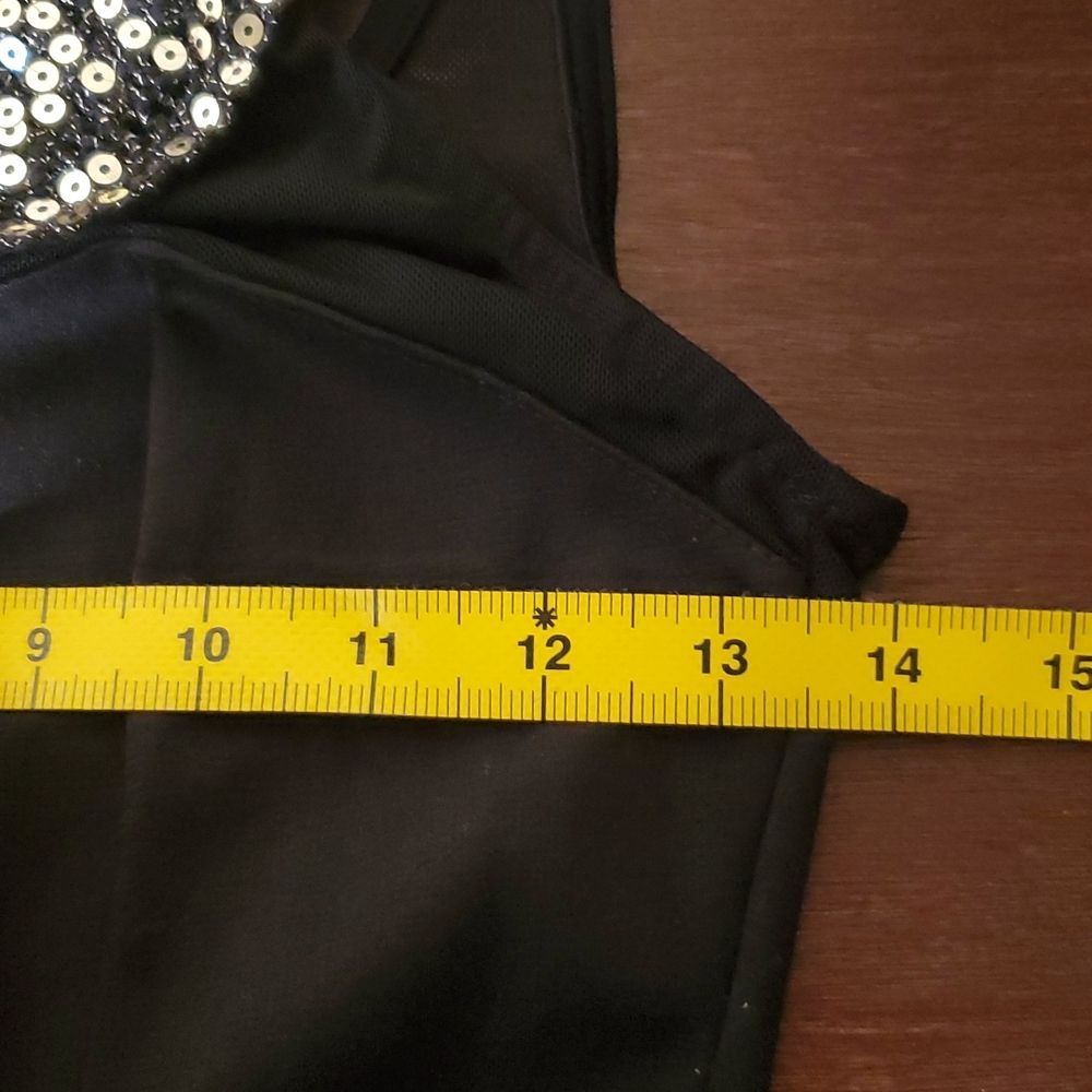 A'gaci sz small peplum top with sheer top and beautiful embellished neck - Picture 10 of 10